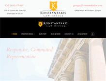 Tablet Screenshot of konstantakislaw.com